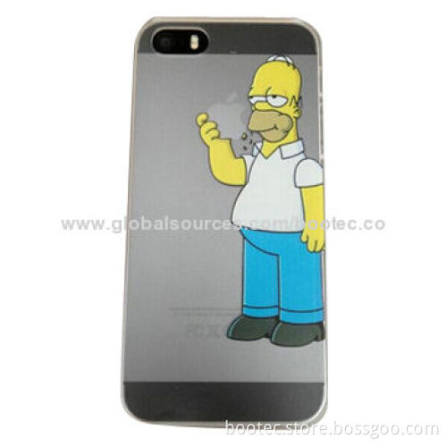 Ultra Thin Cartoon, Eatting Apple TPU Case for iPhone 5/5S/Adapts IMD/IML Technology/Accept OEM/ODM